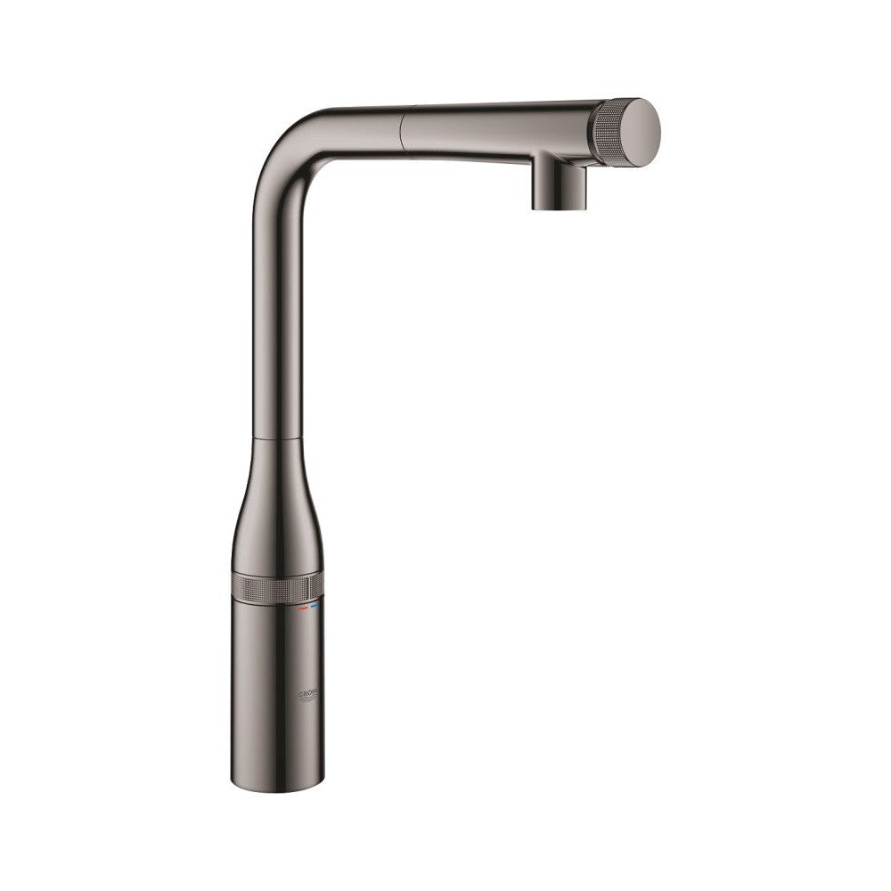 Grohe - Grifo de fregadero Essence SmartControl con ducha extraíble Hard Graphite