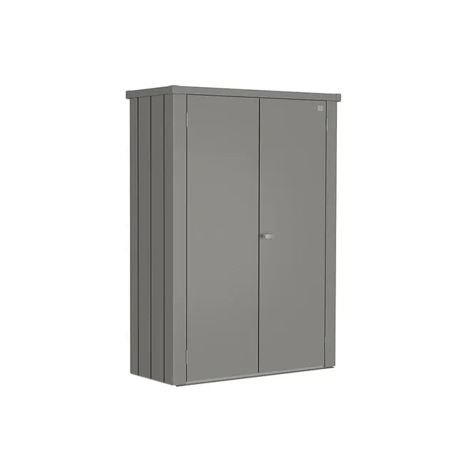 Biohort – Romeo Außenschrank ideal für Balkon und Terrasse in metallischem Quarzgrau