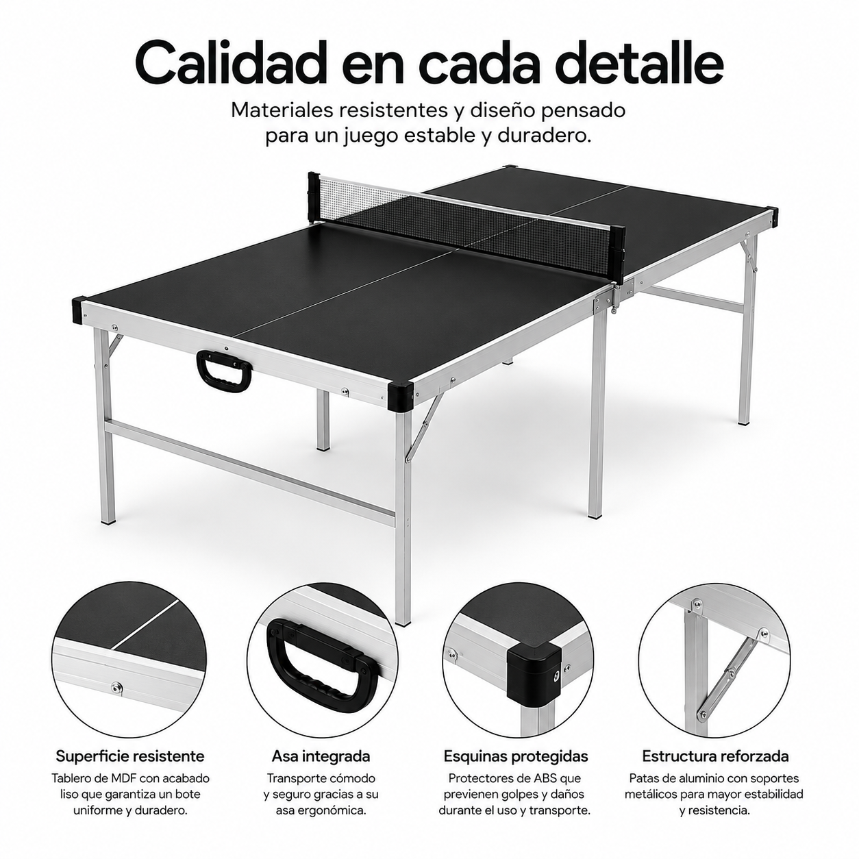 Mesa de Pingue-Pongue Dobrável com Rede 182x91 cm