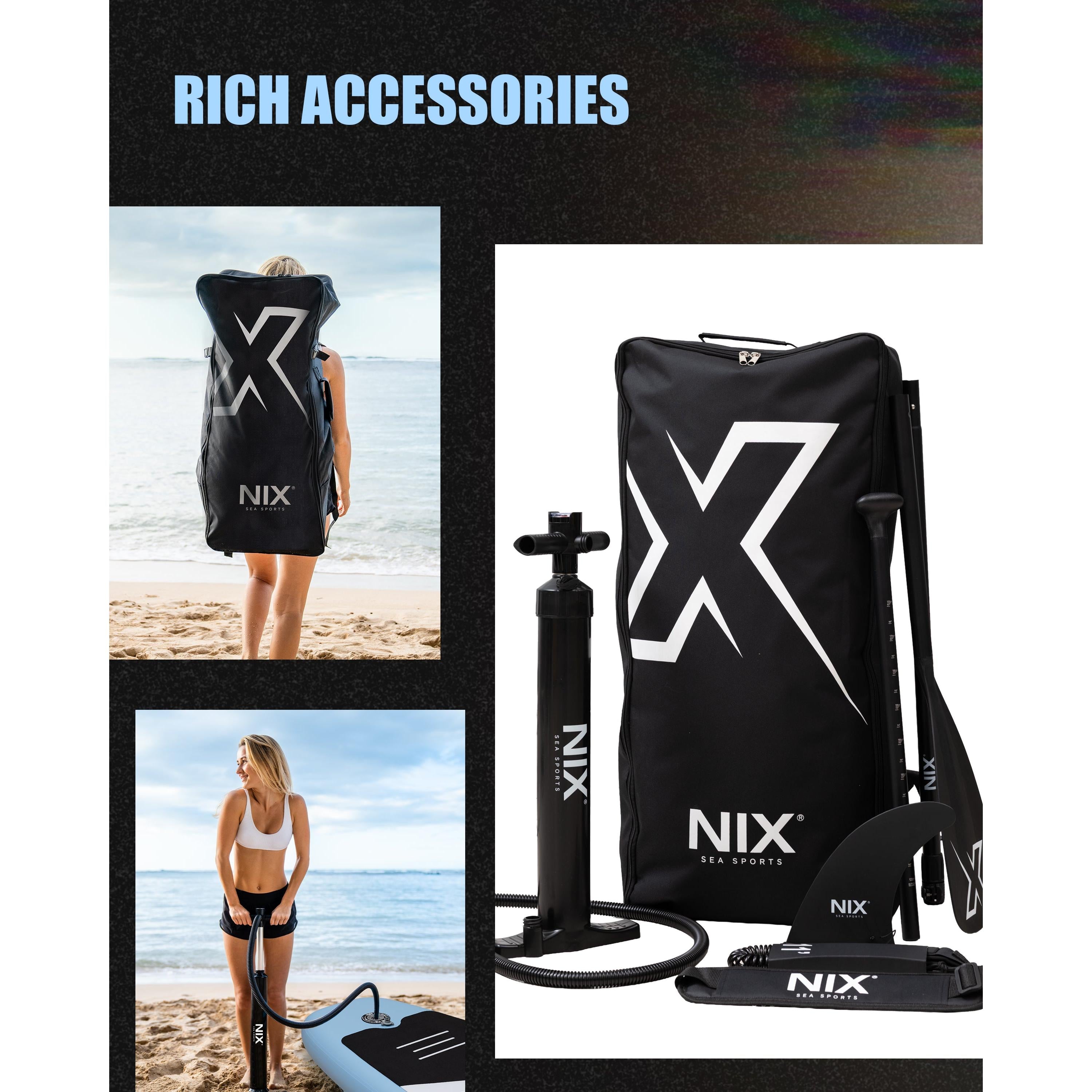 Nix Sports – Tavola da paddle gonfiabile 11" blu