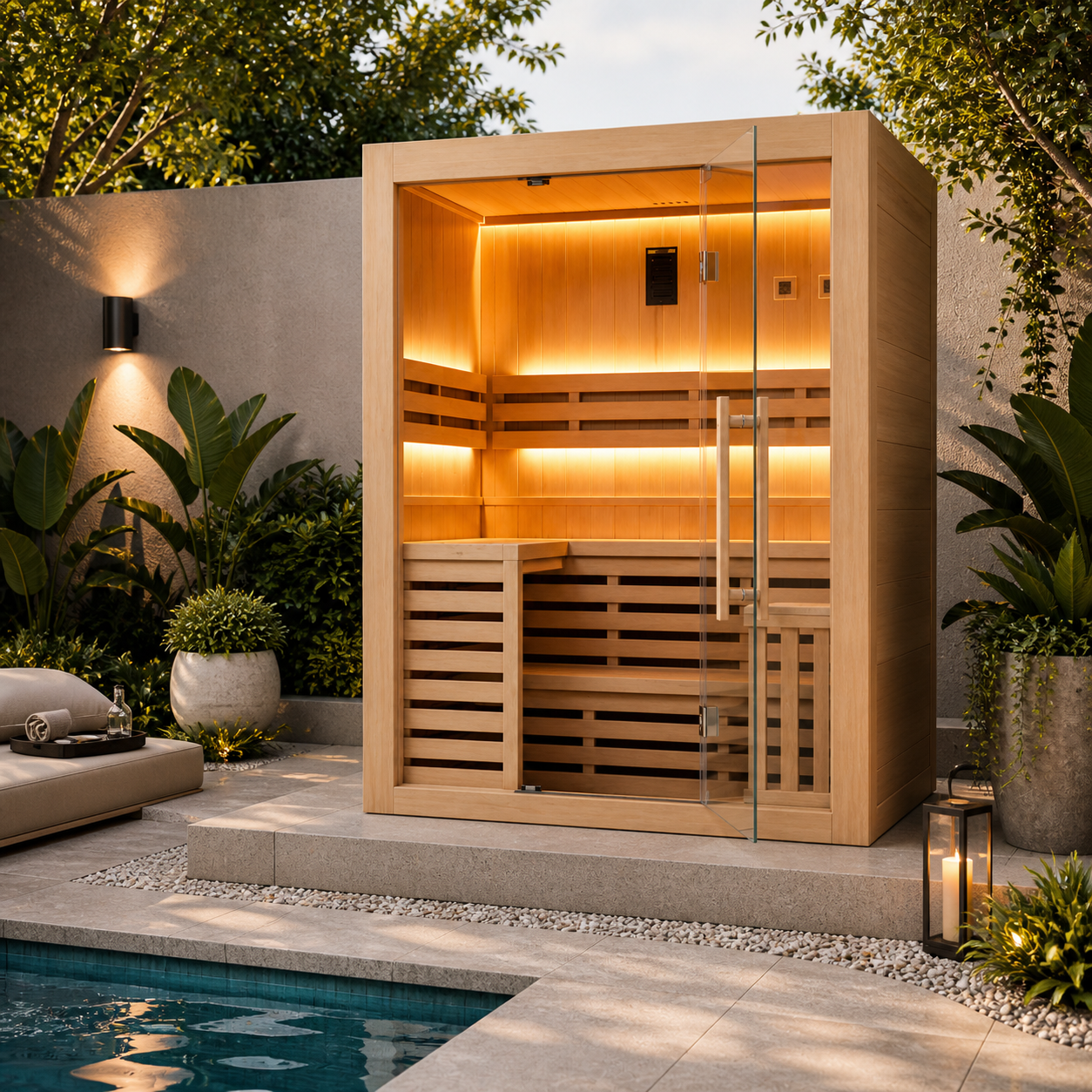 Nix Spa - Sauna tradicional 4 plazas vapor 4,5kW