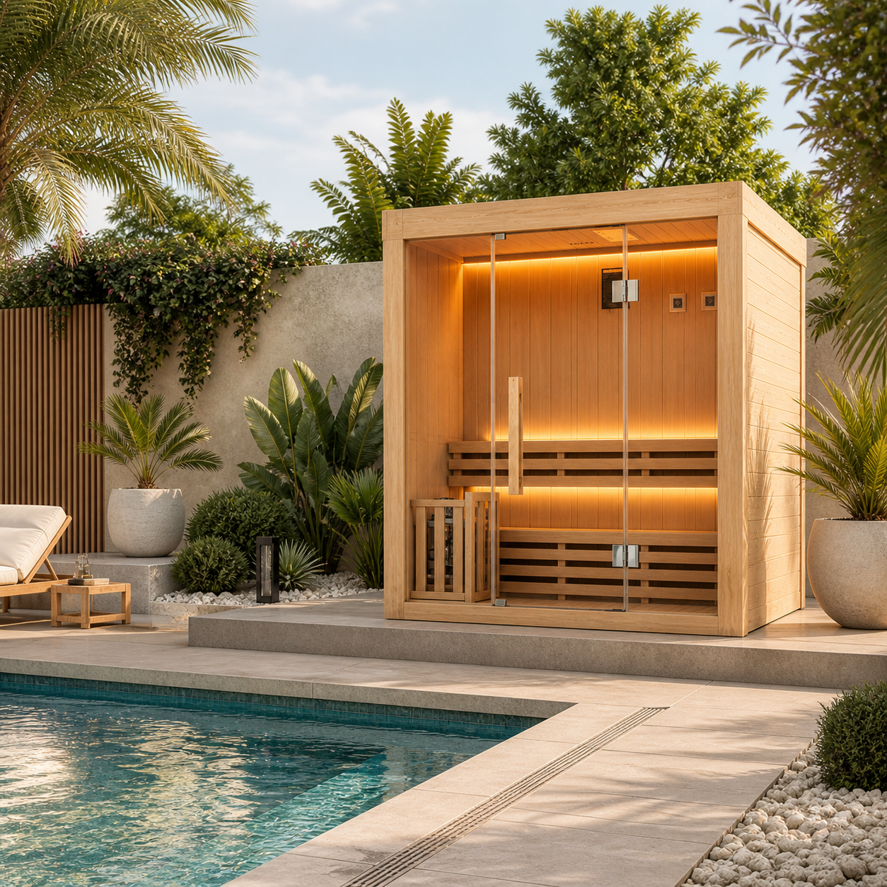 Nix Spa - Sauna tradicional 3 plazas vapor 3,5kW