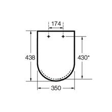 Roca - Asiento y tapa The Gap Amortiguado A80147200B