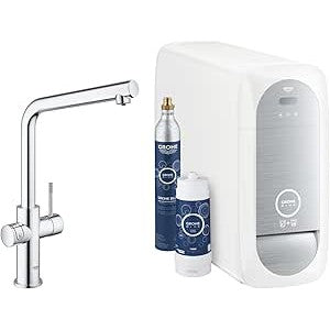 Grohe - Grifo de fregadero  Blue Home con enfriador de agua y filtro cromo