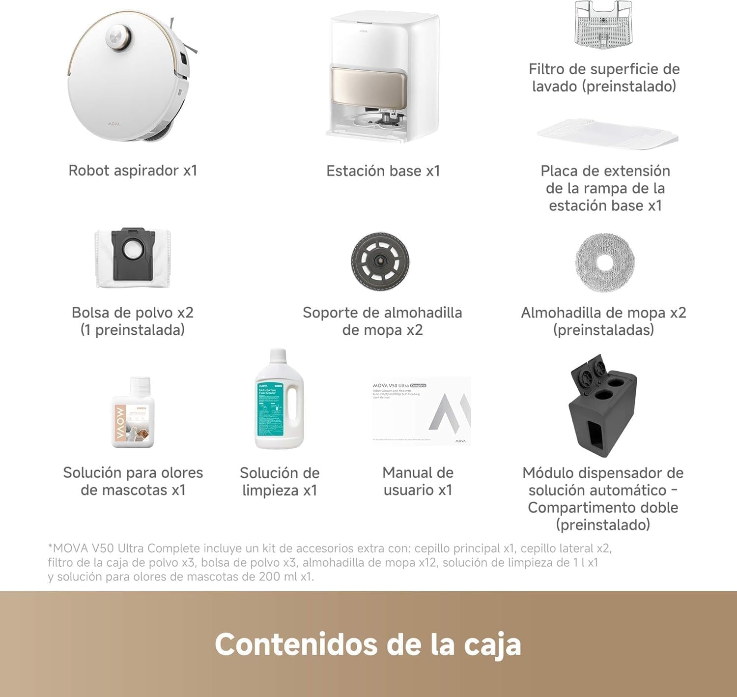 Mova – Robot aspirateur V50 Ultra complet
