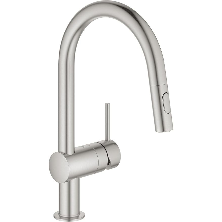 Grohe - Grifo de fregadero Minta con ducha extraíble supersteel