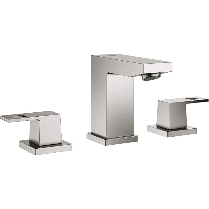 Grohe - Grifo de lavabo Eurocube con desagüe, montaje de 3 orificios supersteel