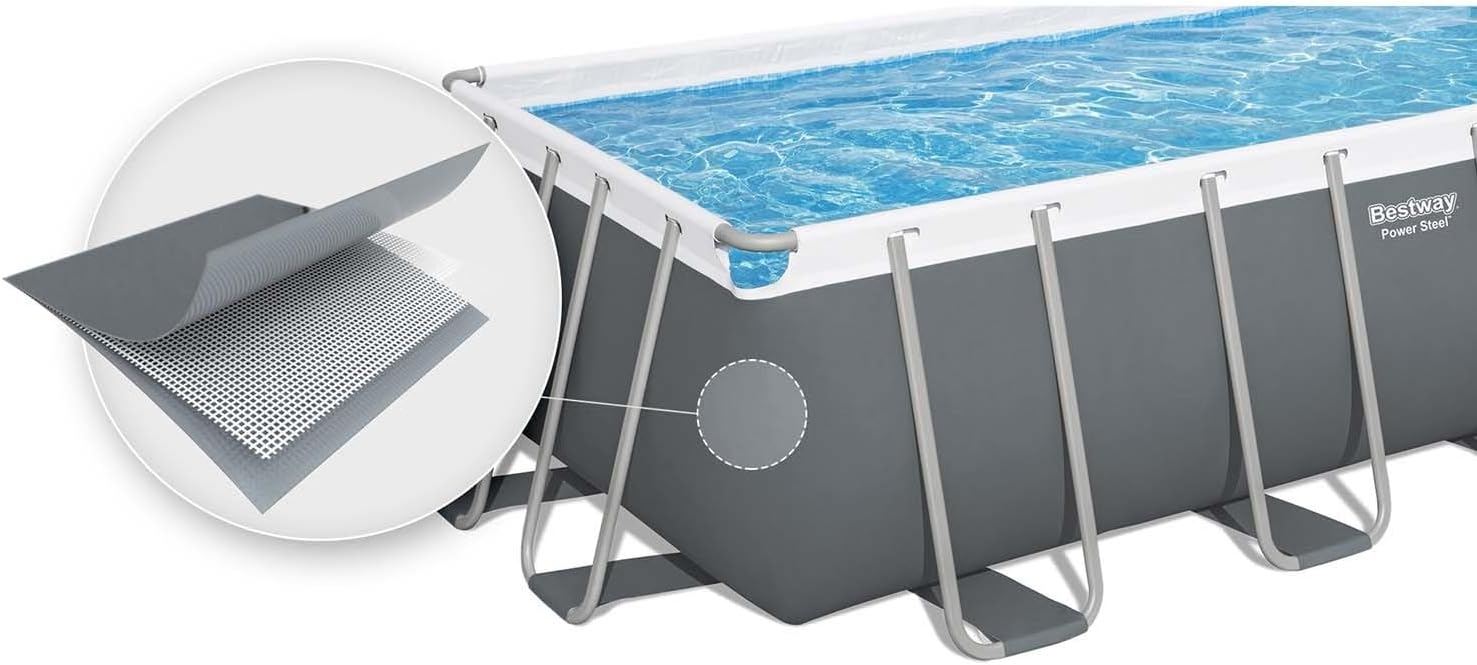 Bestway – Power Steel aufstellpool rechteckiger (549 × 274 × 122 cm)