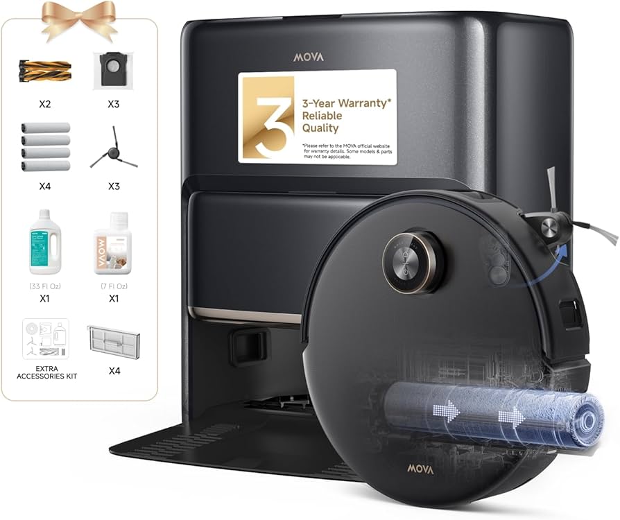 Mova – Z60 Ultra Roller Komplett weißer Saugroboter