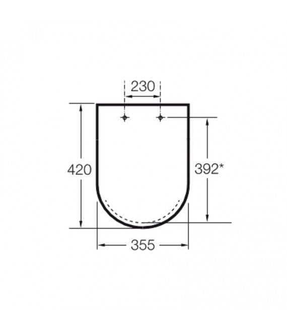 Roca - Asiento y tapa Dama-N Compacto A80178B004