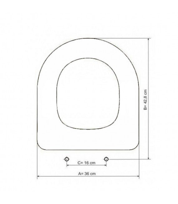 Roca - Asiento y tapa Meridian antiguo A801360004