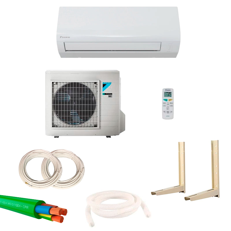 Daikin - Set di climatizzazione split Sensira TXF25C R-32 + Kit di installazione