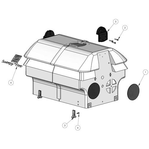 Zodiaco - Housing completo Zodiac Spazio libero W1758A