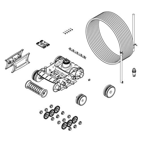 ZODIAC - TRACK BLOCK WITH MOTOR AND CABLE ZODIAC TORNAX R0767400