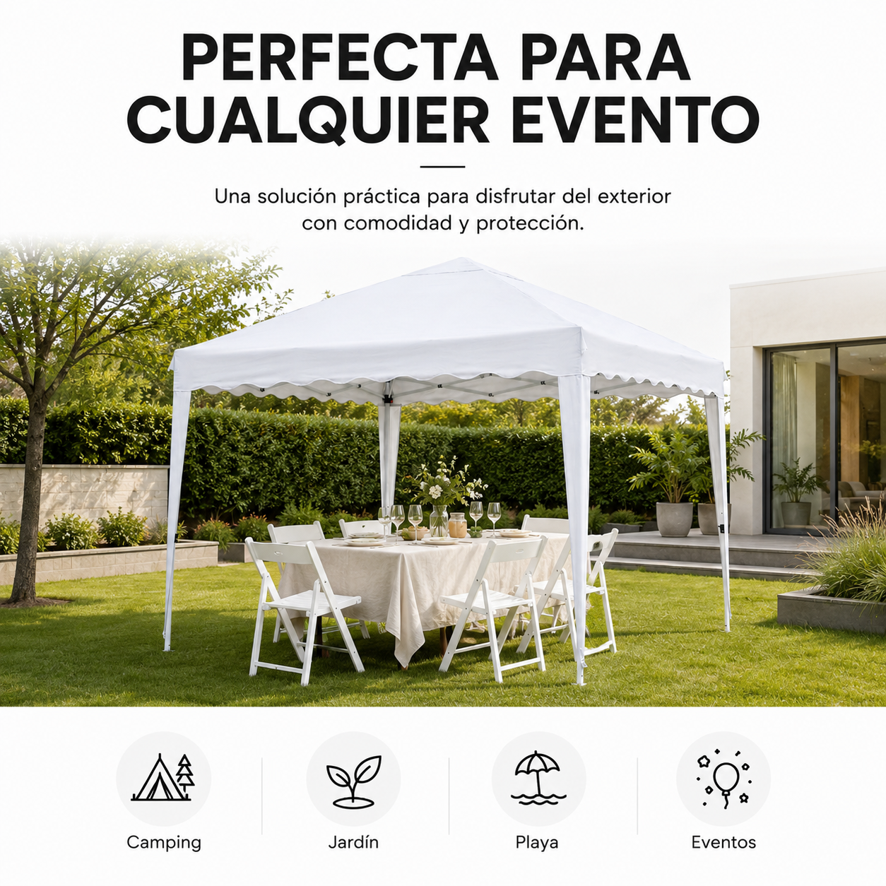 Waterdichte opvouwbare partytent 3x3 m
