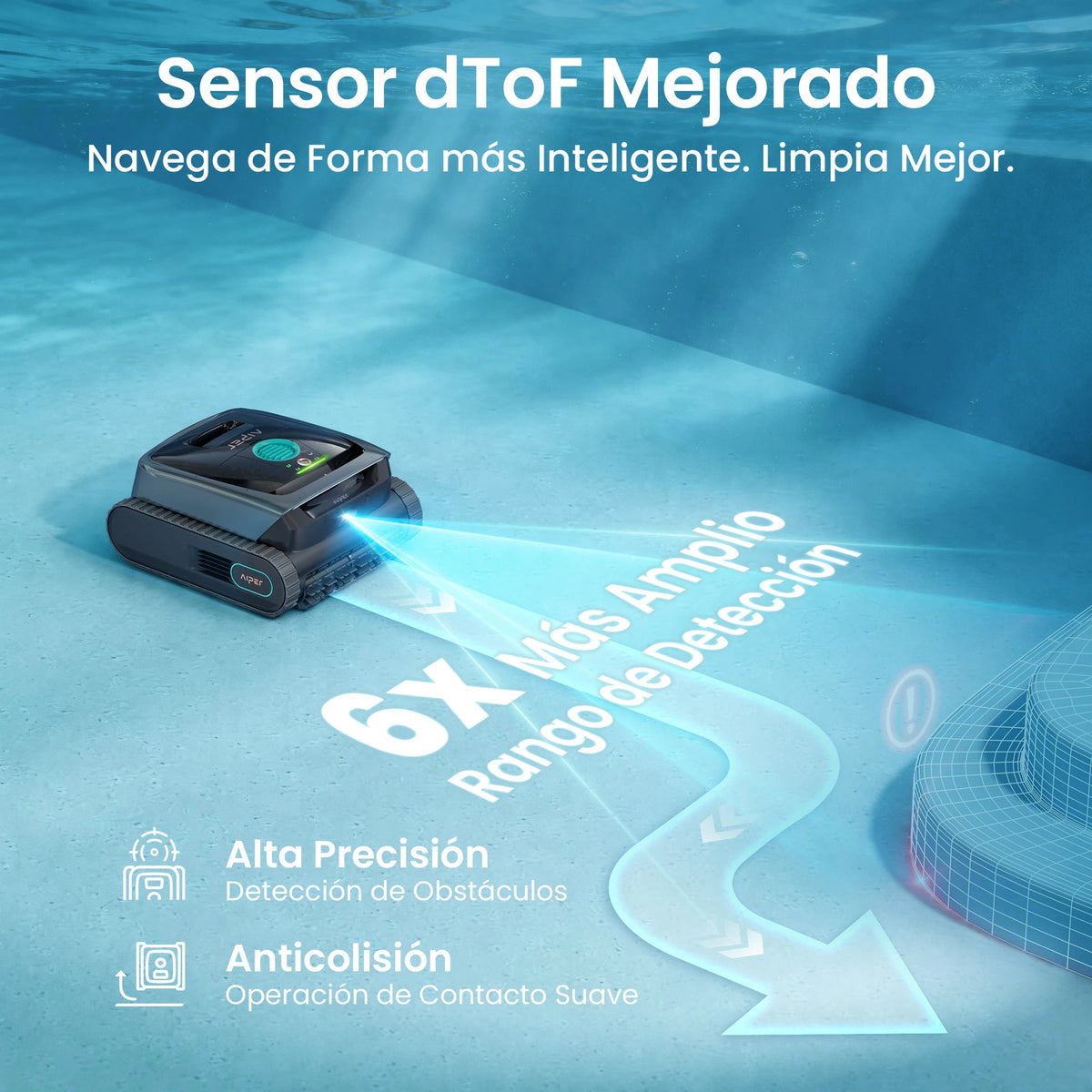 Aiper Scuba S3 Robot Limpiafondos de piscina de batería sin cable