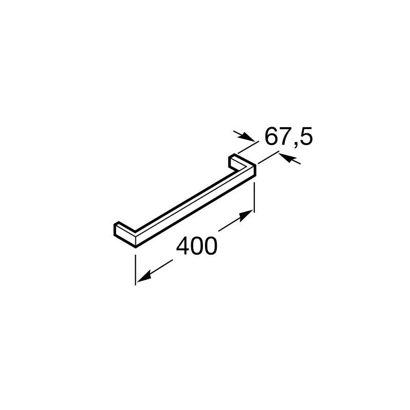 Roca - Toallero lavabo 400mm Nuova A816526001*
