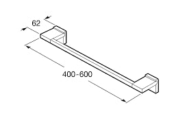 Roca - Toallero de lavabo Rubik A816846001