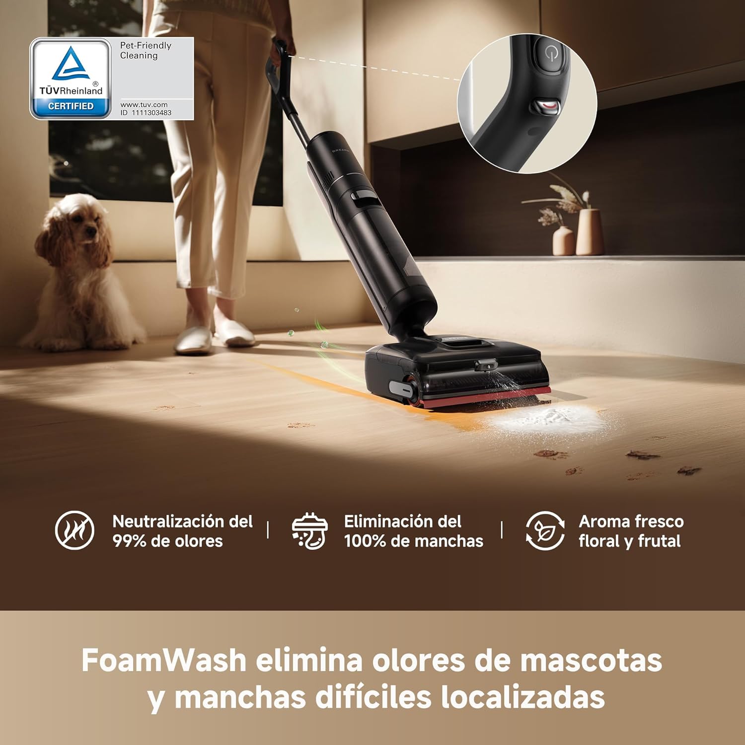 Dreame – H15 Pro FoamWash aspirador a seco e húmido