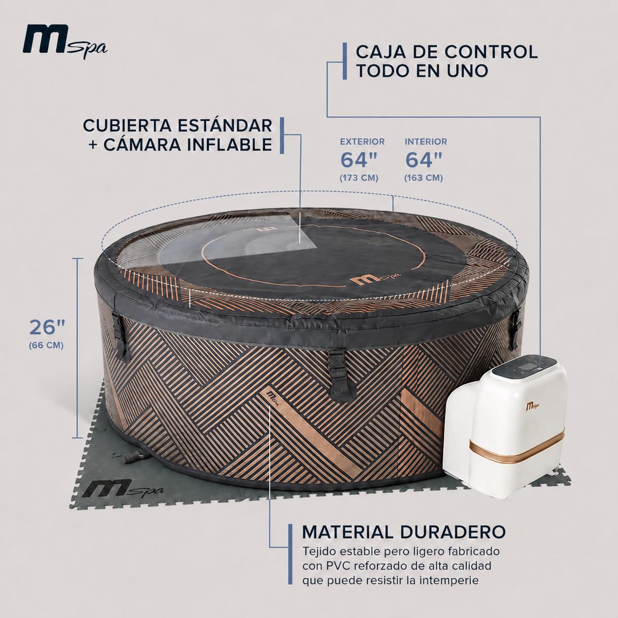 MSpa - whirpool runder Mono-Eco für 4-6 Personen