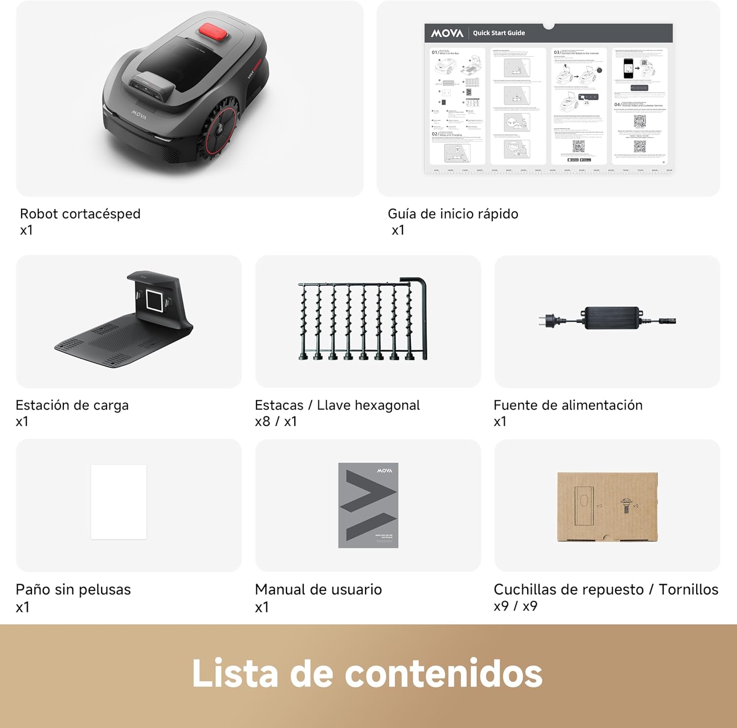 Mova – Viax 300 robot cortacésped sin cable perimetral