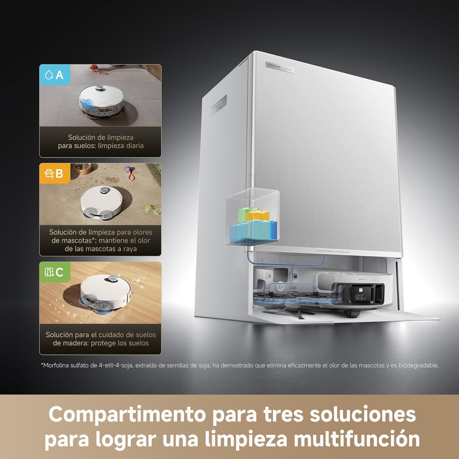 Dreame – Robot aspirador Matrix10 Ultra branco