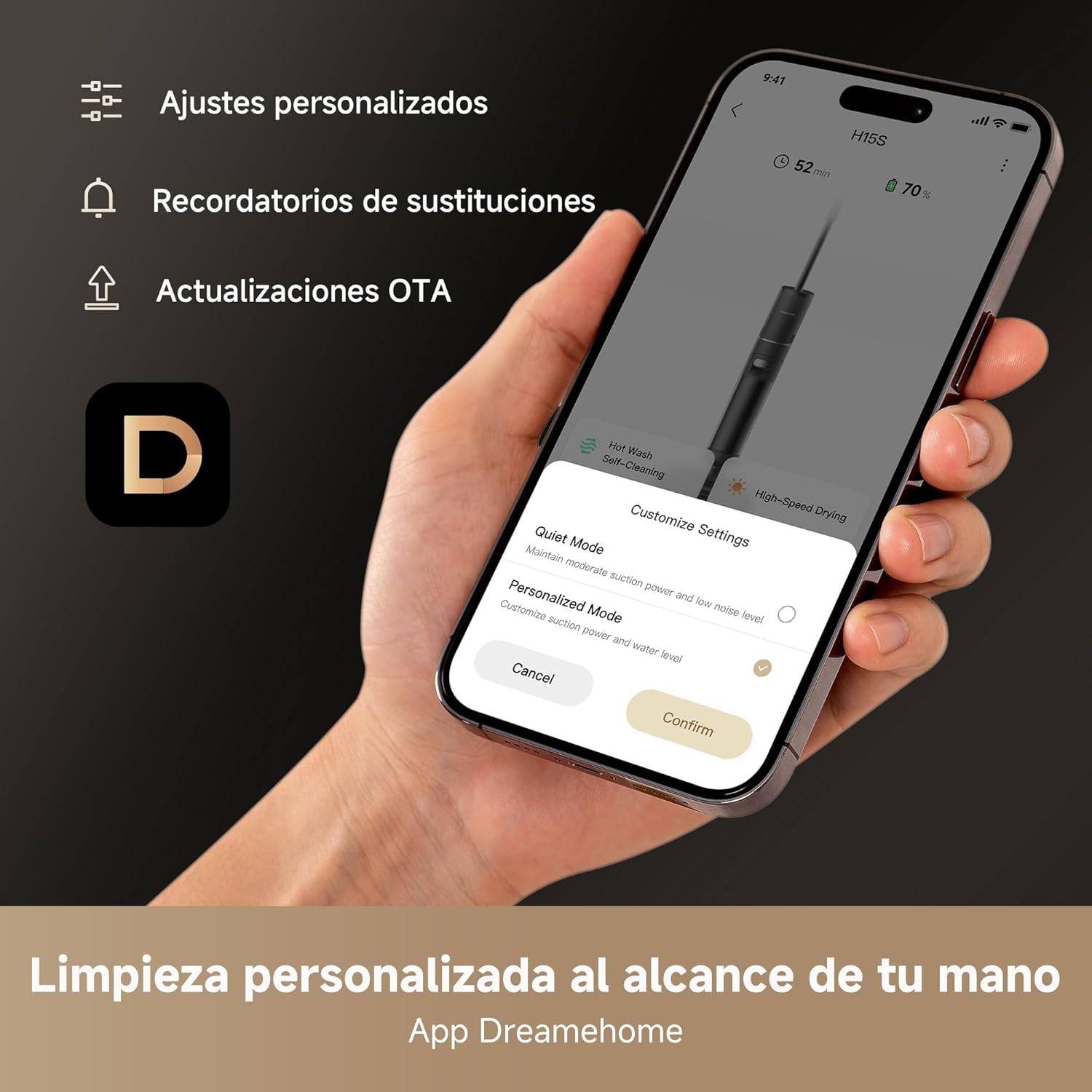 Dreame – H15s aspirador en seco y húmedo