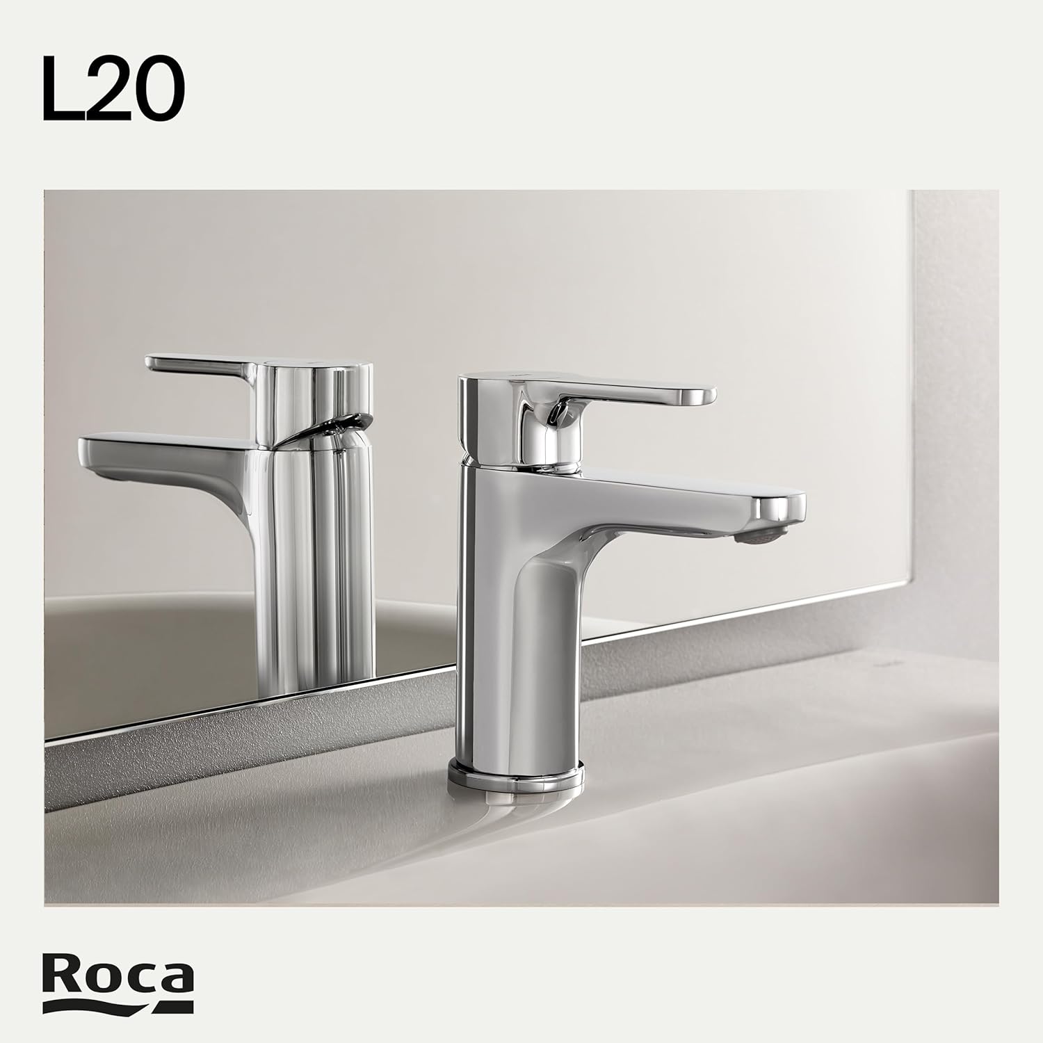 Roca - Grifo de lavabo cuerpo liso L20 A5A3K09C00