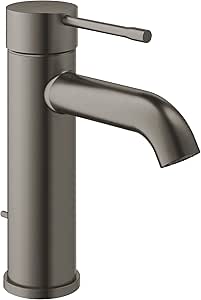 Grohe - Grifo monomando de lavabo Essence con desagüe grafito oscuro cepillado