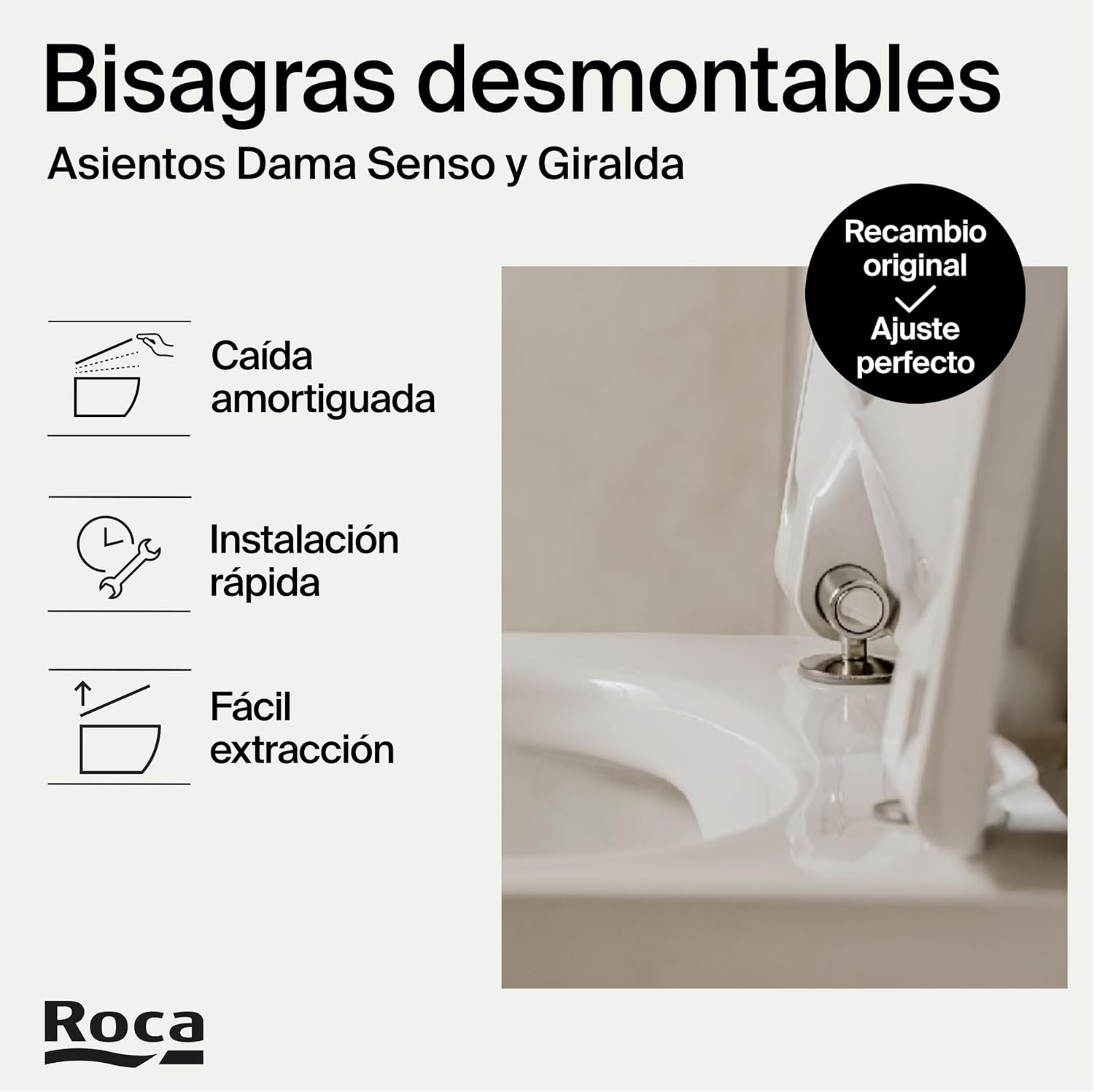 Roca - Sitzscharniere und abnehmbare Giralda AI0002100R