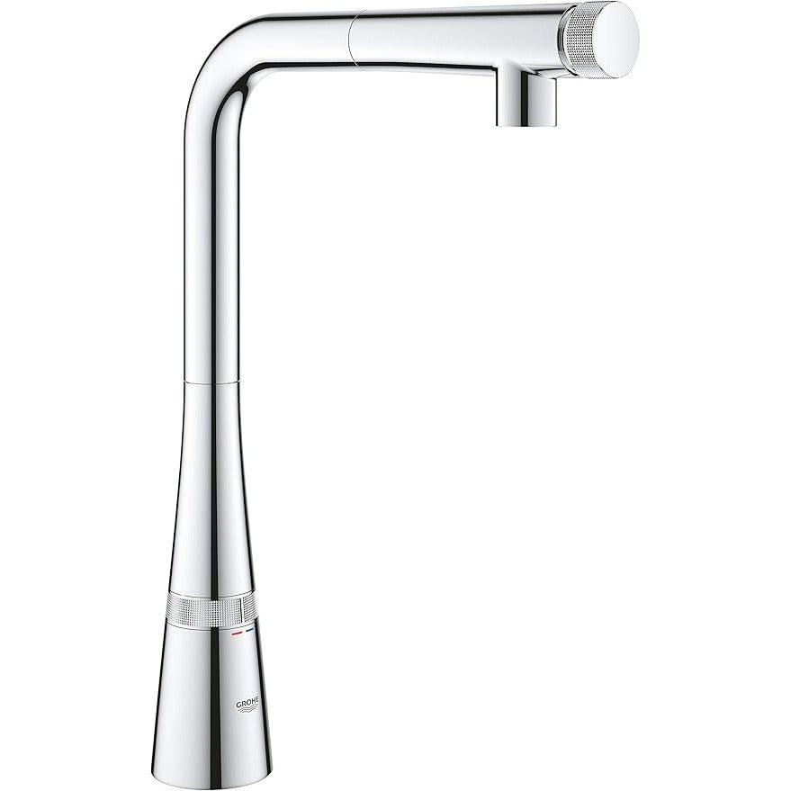 Grohe - Grifo de fregadero Zedra SmartControl con ducha extraíble cromo