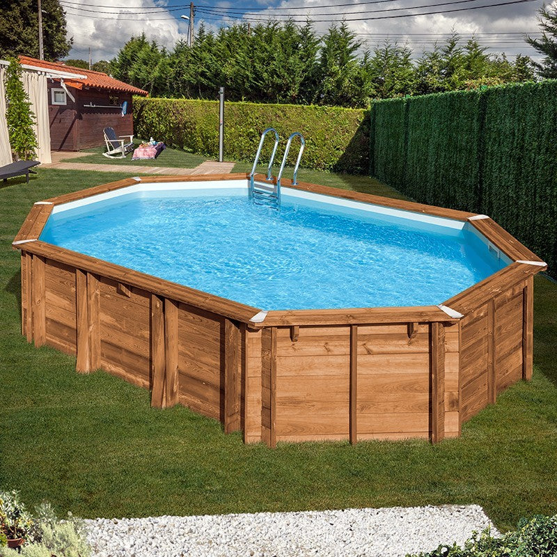 Gre - Wooden swimming pool Sunbay Avocado 656x456x131