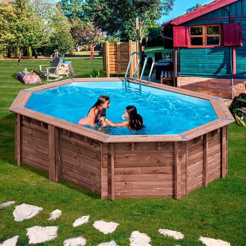 Gre - Piscine en bois Sunbay Bambu 535x335x130