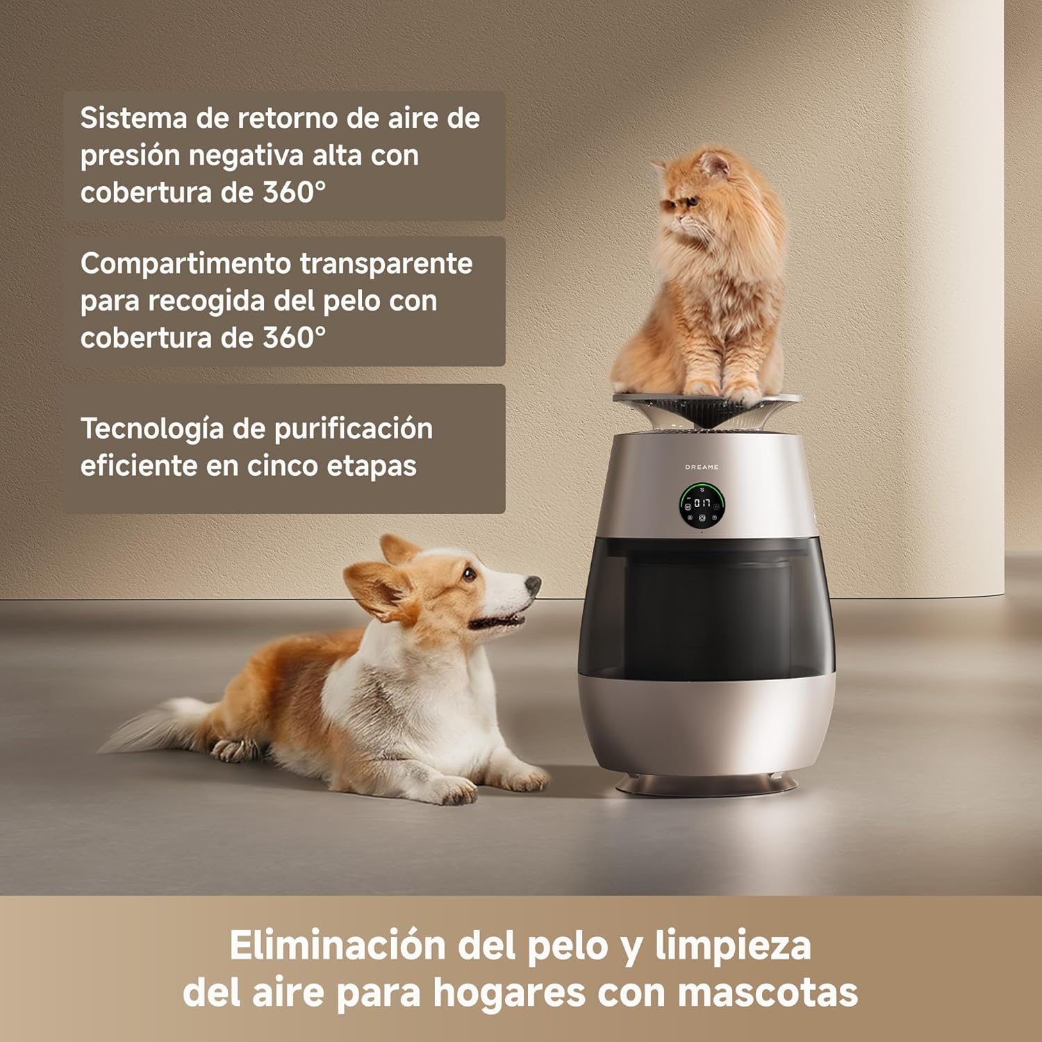 Dreame – AP10 purificador de aire para mascotas