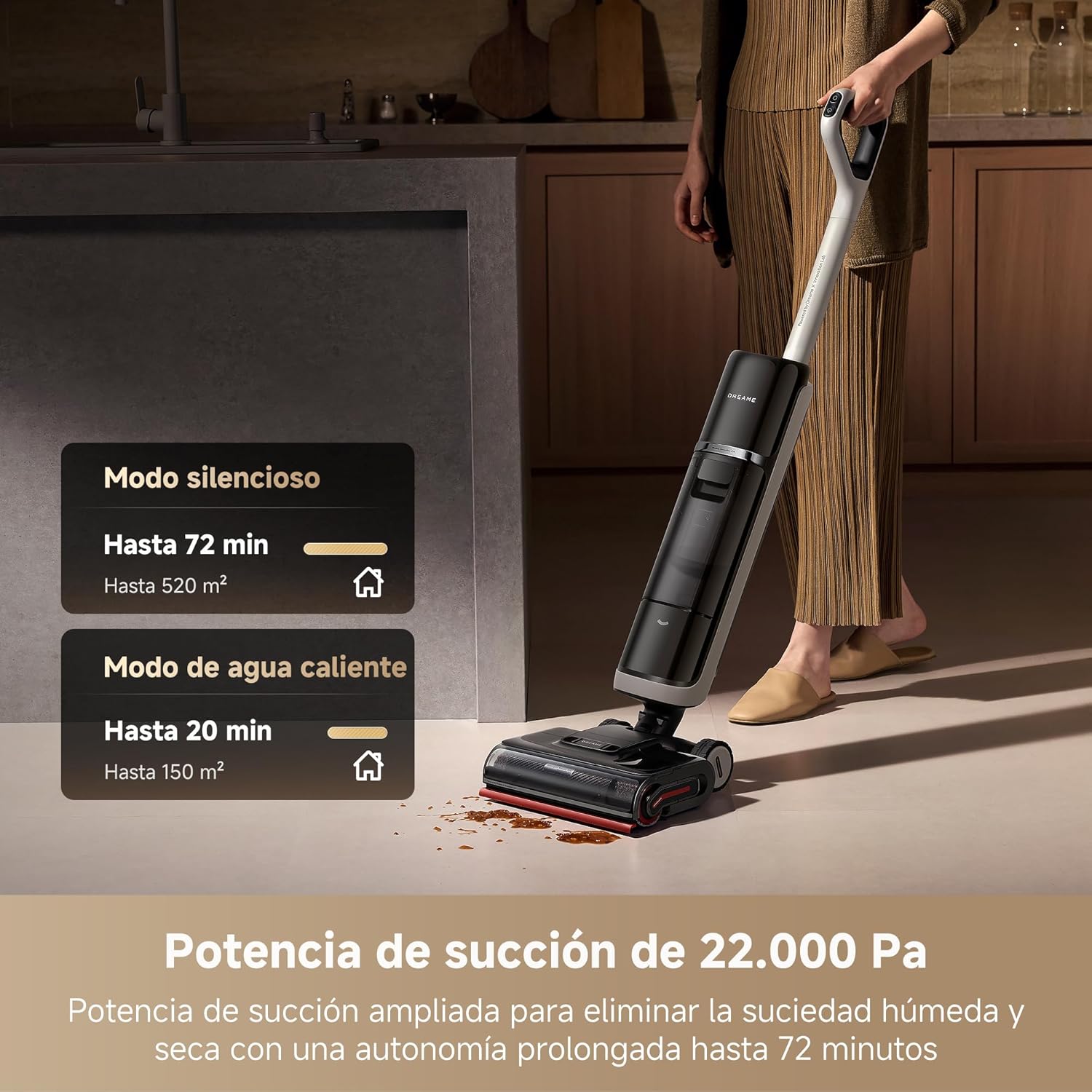 Dreame – H15 Pro Aspirador a seco e húmido com calor