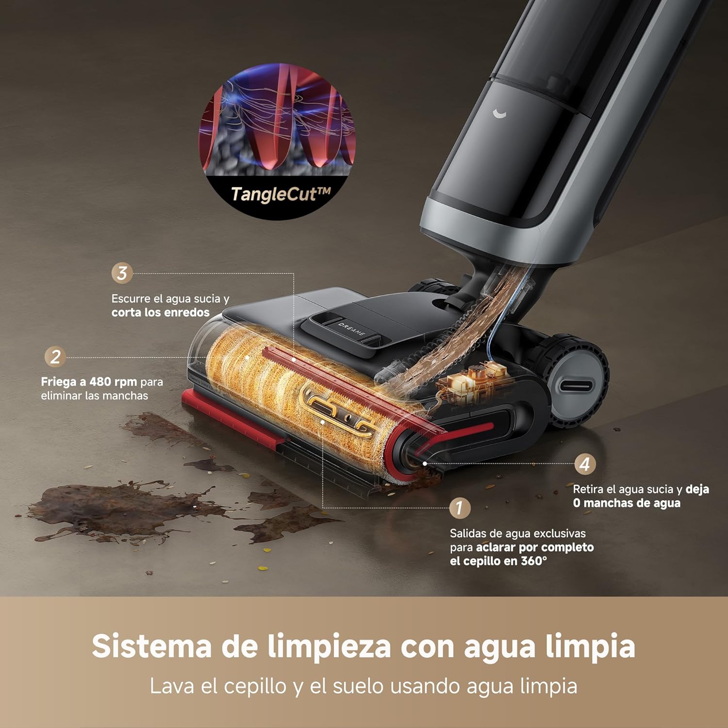 Dreame – H15 Pro Aspirador a seco e húmido com calor