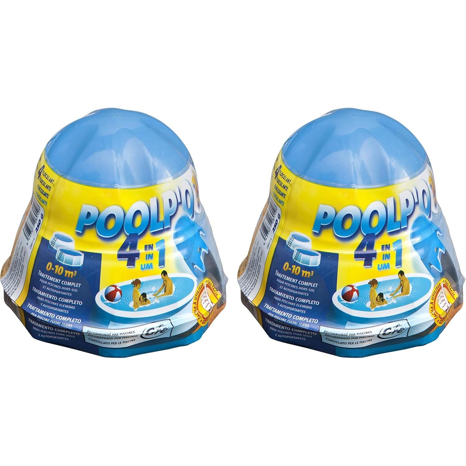 Gre – POOLP’O dosificador flotante 0–10 m³ 250 g pack 2 para piscina