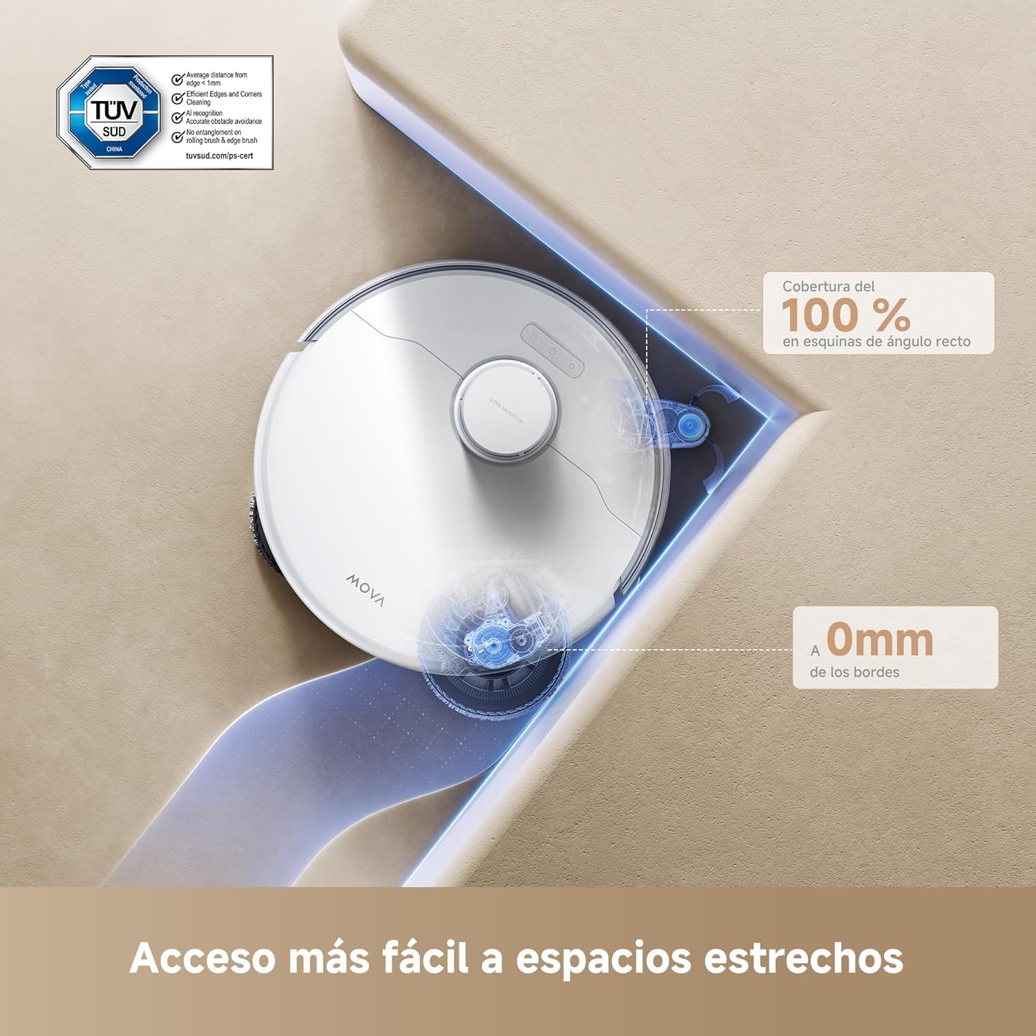 Mova – P50 Ultra robot aspirador