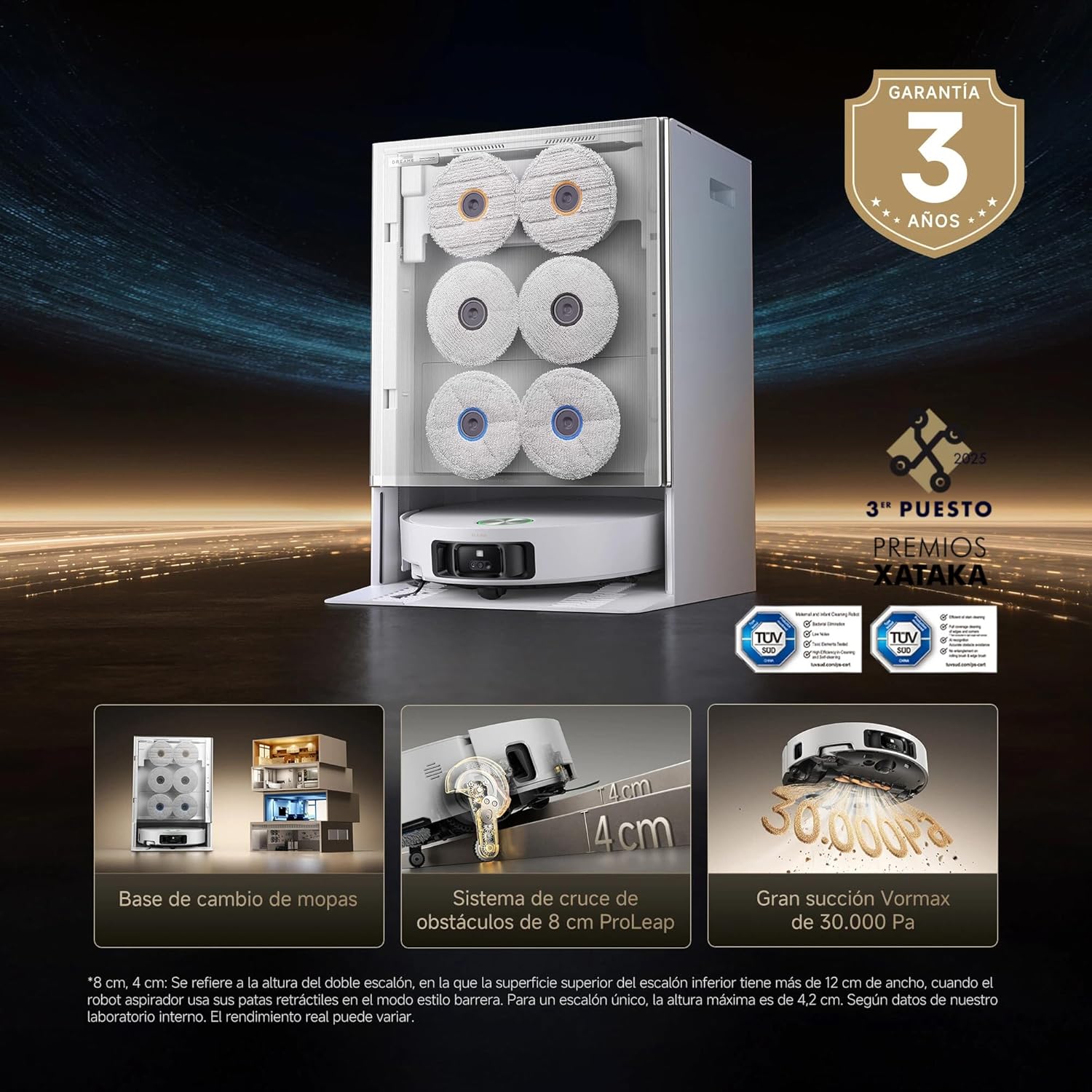 Dreame – Robot aspirador Matrix10 Ultra branco