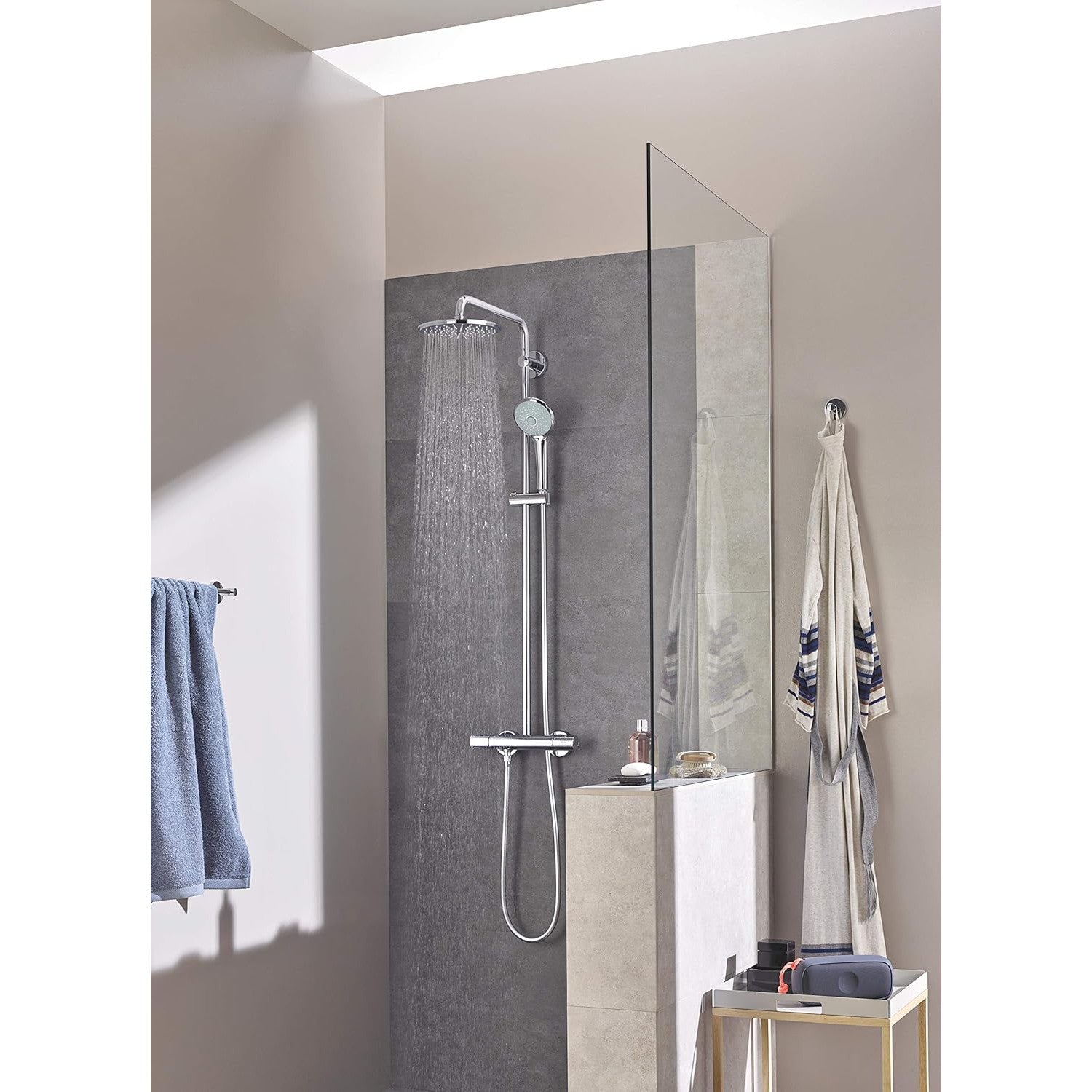 Grohe - Conjunto de ducha Euphoria System XXL con termostato 21 cm cromo