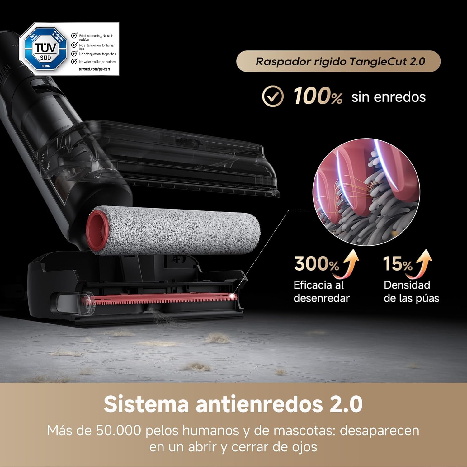 Dreame – H15 Pro FoamWash aspirador a seco e húmido