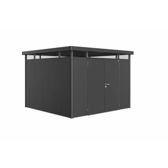 Biohort – HighLine Caseta metálica de jardín en color Gris oscuro metálico