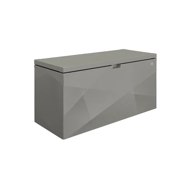 Biohort – StyleBox baúl metálico de diseño para exterior Gris cuarzo metálico