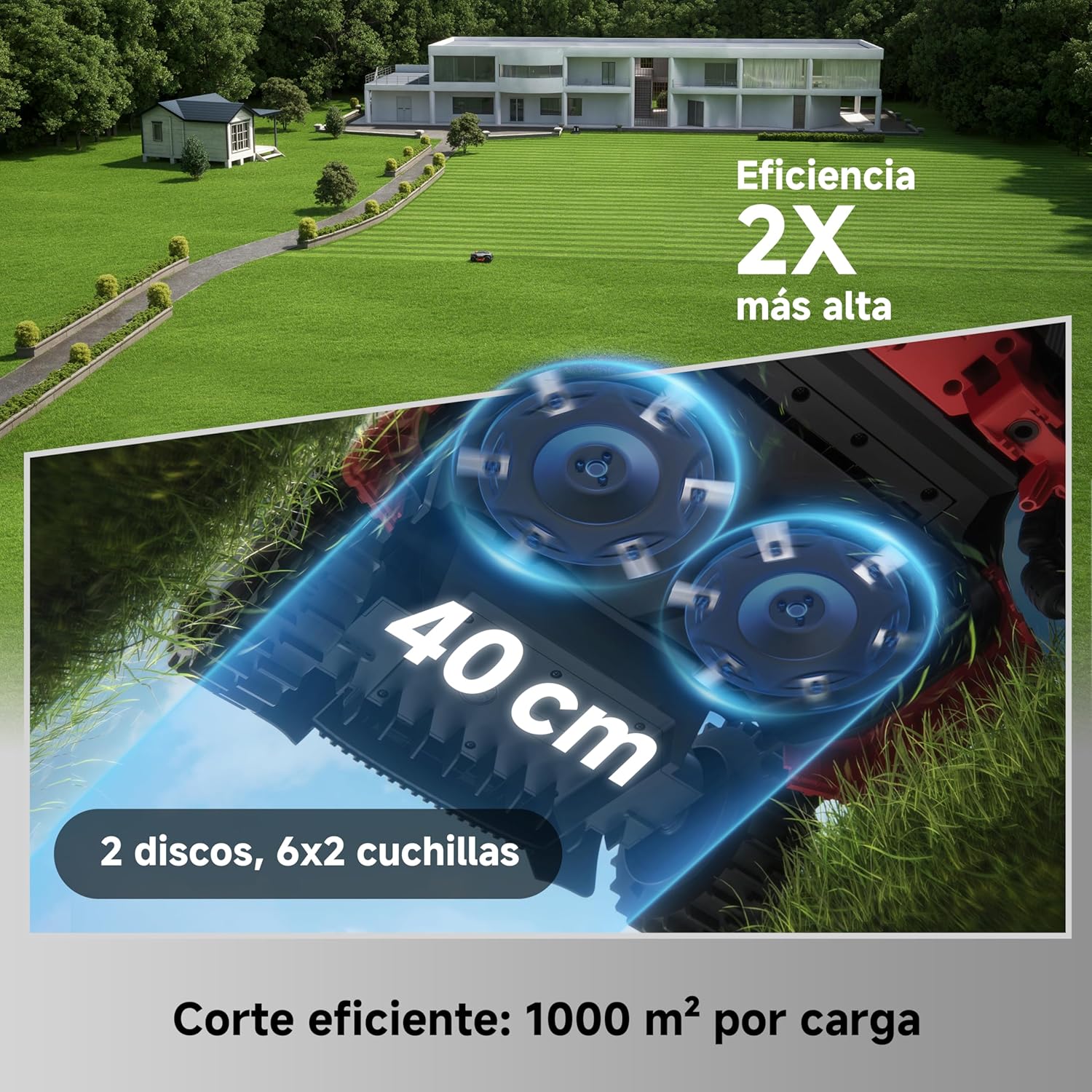 Mova – LiDAX Ultra 2000 robot tagliaerba senza filo perimetrale AWD