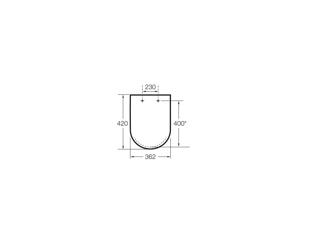 Roca - Tapa y asiento de Supralit® para inodoro Meridian A8012AB00B