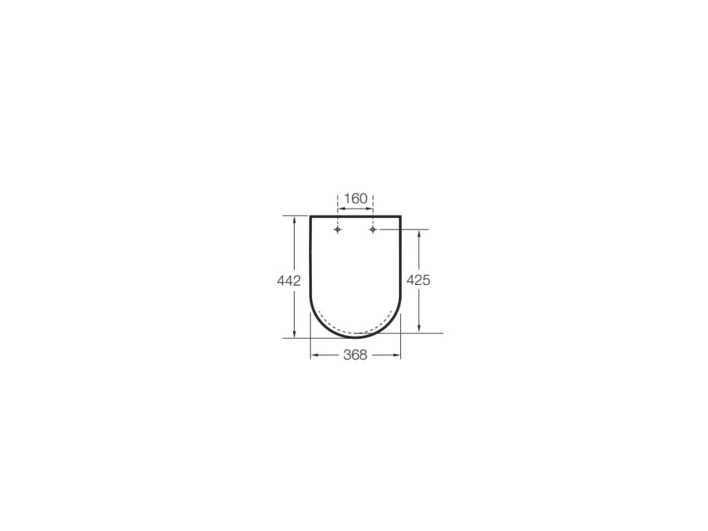 Roca - ROUND - Tapa y asiento para inodoro Inspira A80152262B