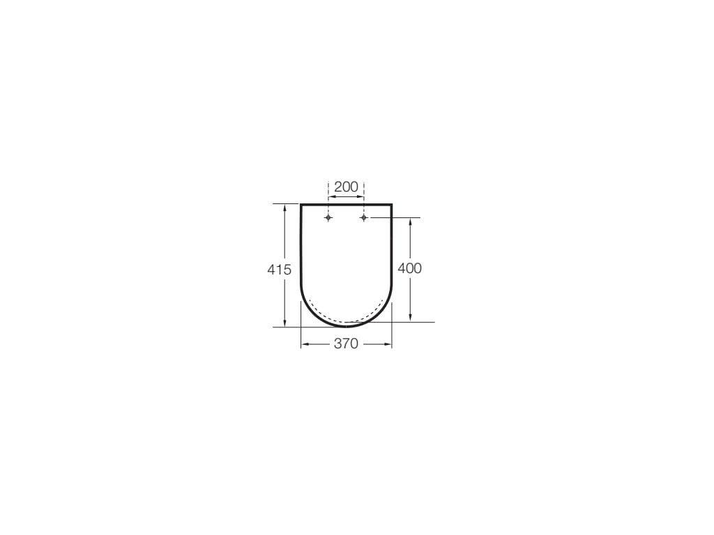 Roca - ROUND - Tapa y asiento para inodoro Inspira A80152C00B