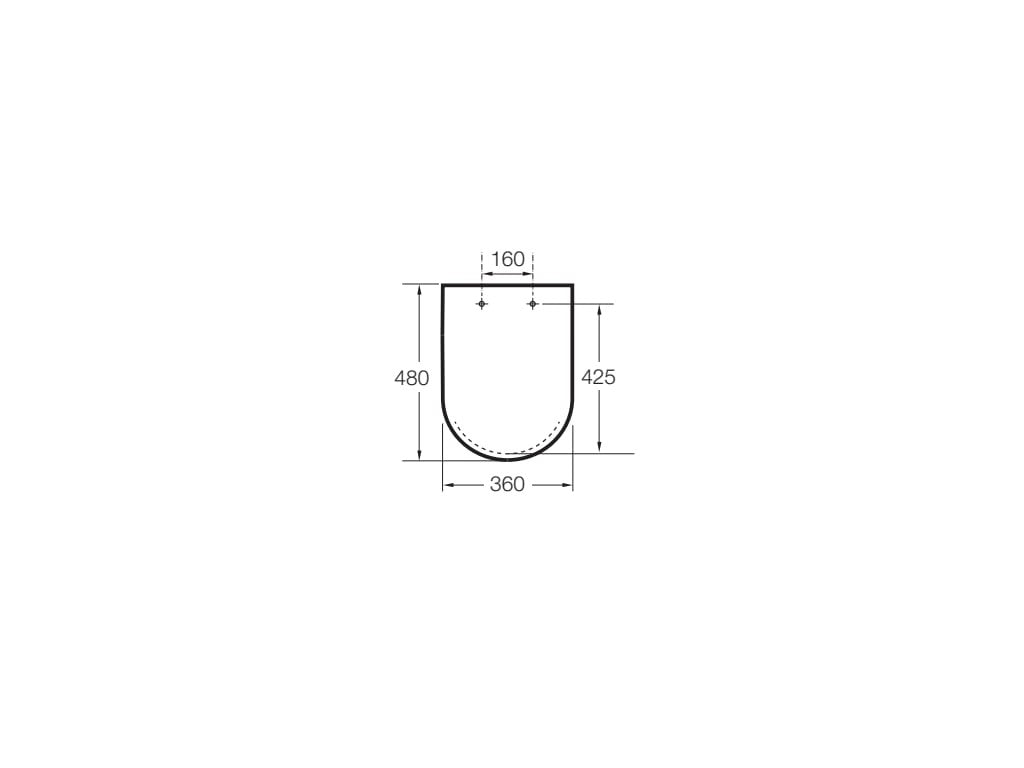 Roca - SQUARE - Tapa y asiento para inodoro Inspira A80153200B