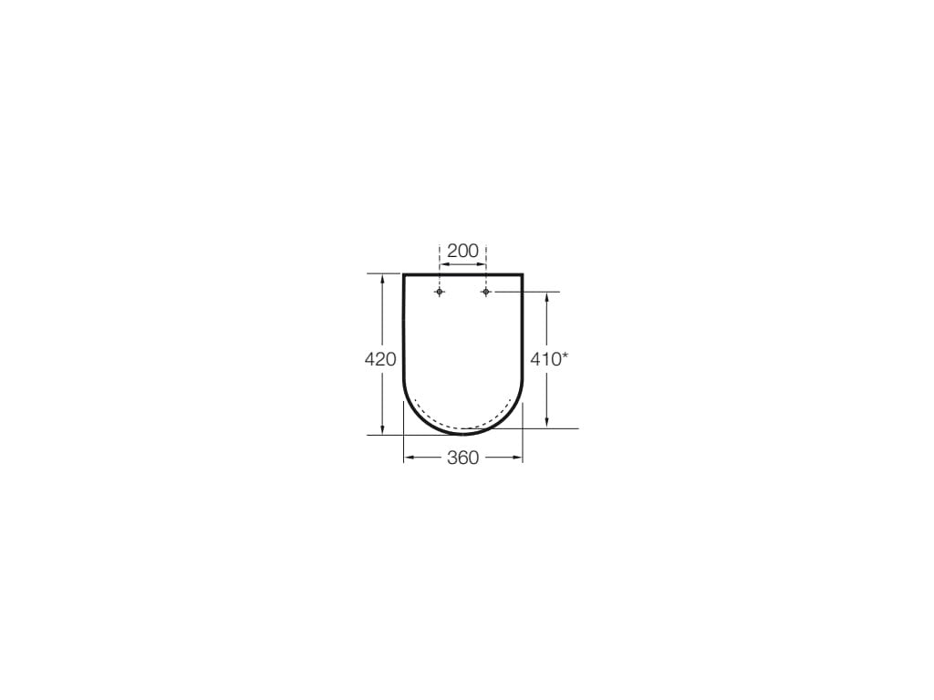 Roca - Tapa y asiento para inodoro compacto Hall A801620004