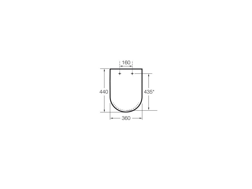 Roca - Tapa y asiento para inodoro Hall A80162B004